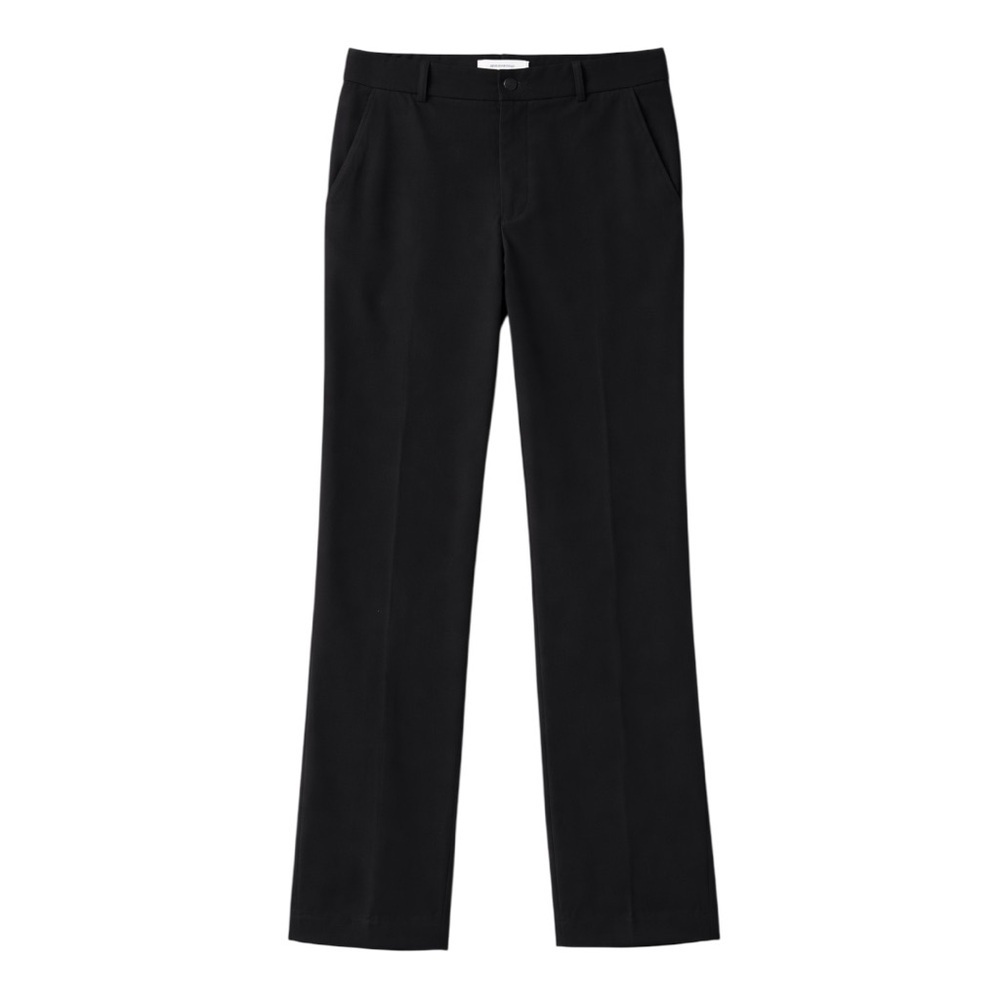 Black Pull On Dress Pants Size M | Elastic Waist Work Slacks